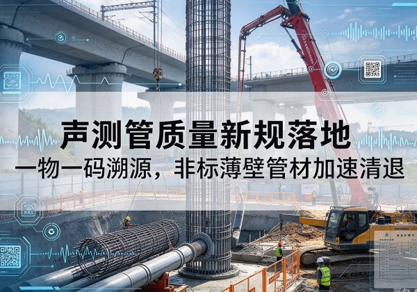 儋州声测管质量新规落地，一物一码溯源，非标薄壁管材加速清退