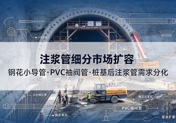 儋州注浆管细分市场扩容，隧道钢花小导管、PVC 袖阀管、桩基后注浆管需求分化